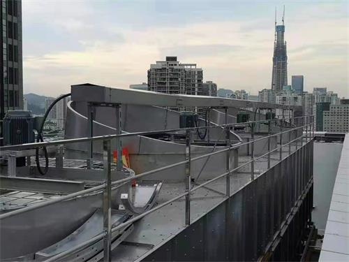 方形冷却塔维修施工需做好安全措施(安徽大型工业方