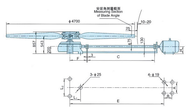 冷却塔风机结构